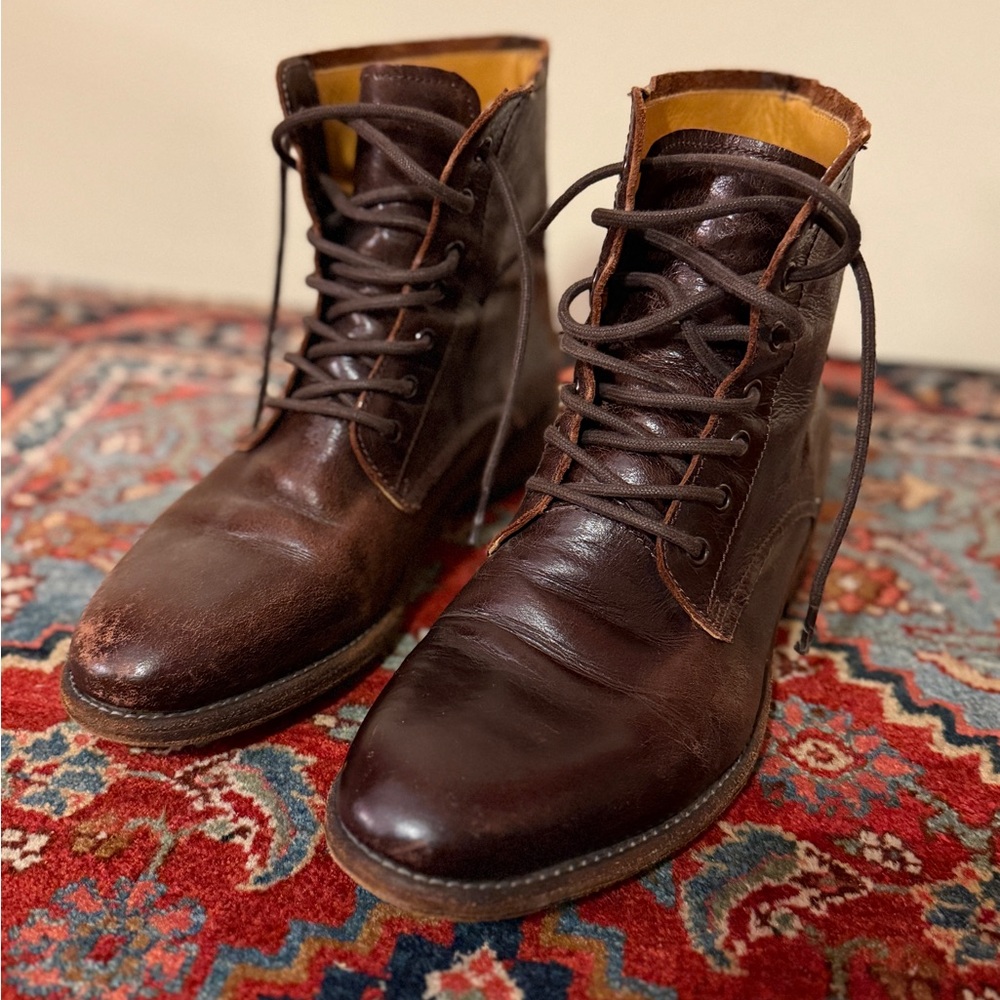 Mogano Blackstone Brown Leather Boots.